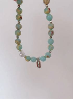 串珠手链高级感天然石女ins小众设计感弹力手串轻奢网红气质手饰