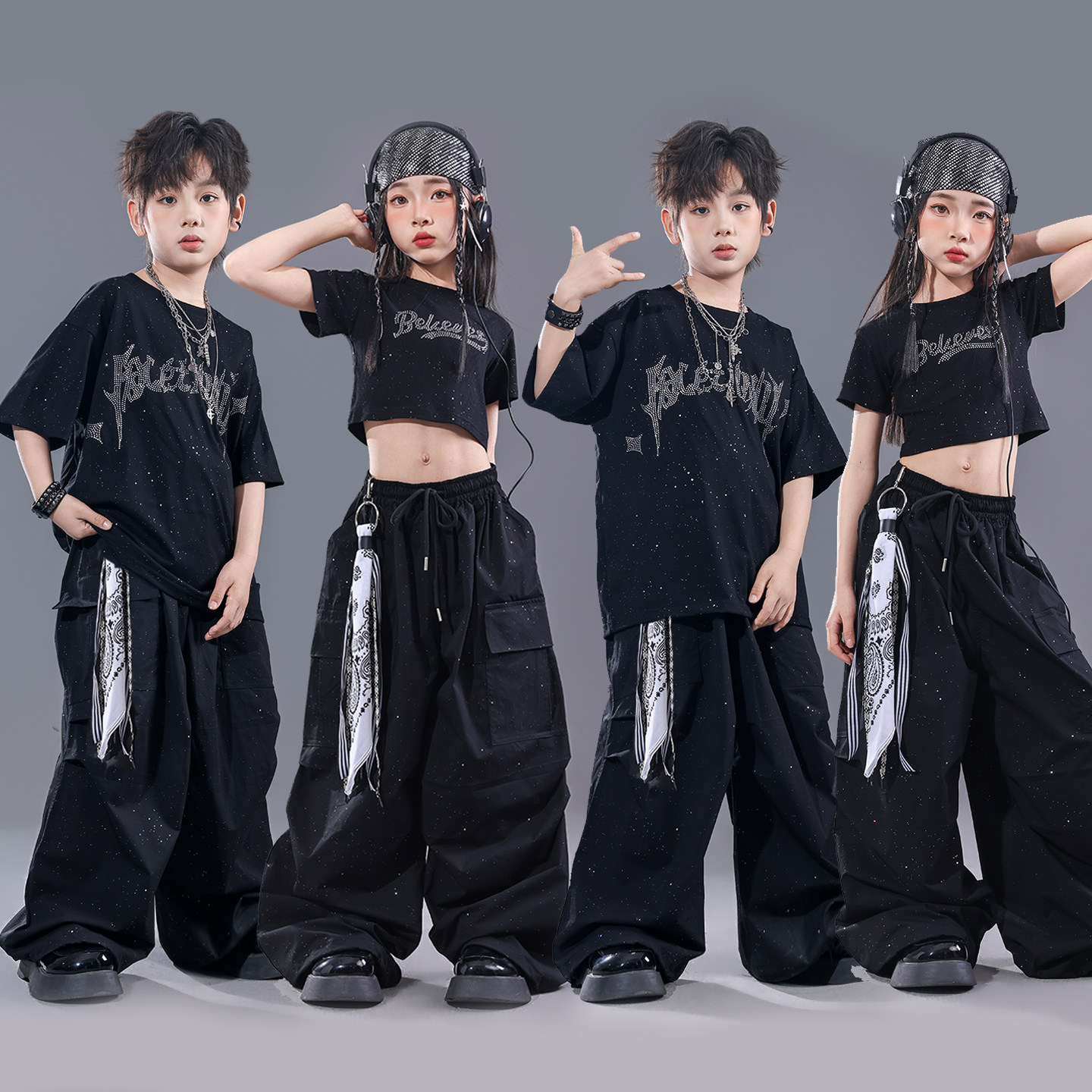 街舞儿童潮服六一少演出爵