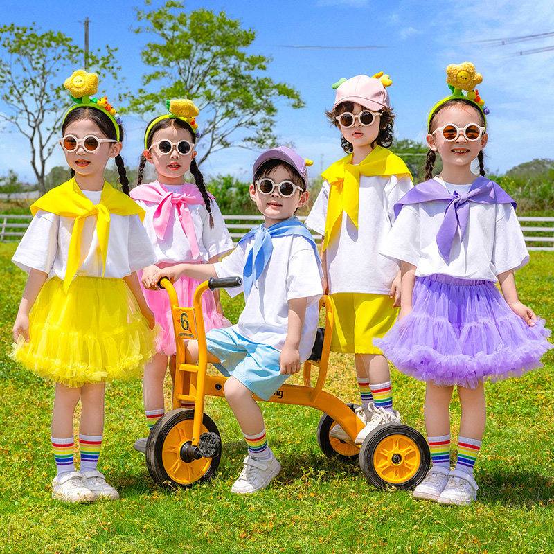 六一儿童演出服合唱幼儿园舞蹈啦啦队表演凸凸裙小学生朗诵啦啦操