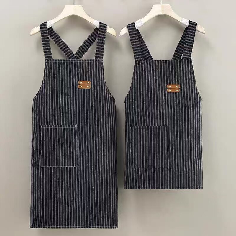 【官方正品】2026新款围裙女厨房家用做饭透气围腰时尚棉布饭店餐