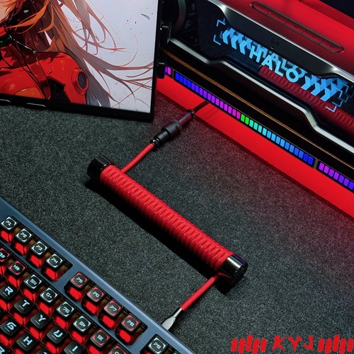 KYJ磁轴键盘螺旋弹簧航插数据线