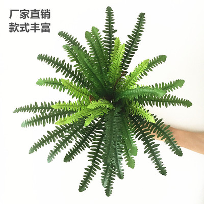 厂家 仿真植物肾蕨 丝印大号波斯草 景观花艺装饰波斯顿蕨类