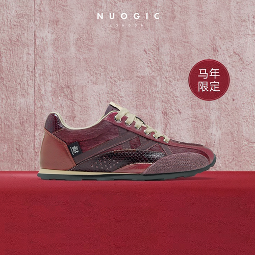 NUOGIC休闲红色阿甘鞋