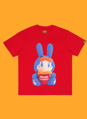 Melting Sadness情人节限定Karoro玩偶印花T恤