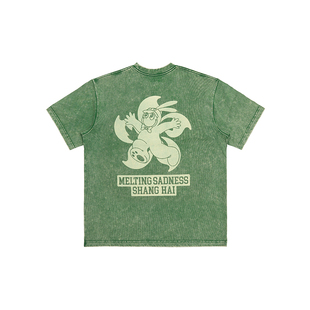 Karoro&紫荆花 51限定洗水T恤 Sadness Melting