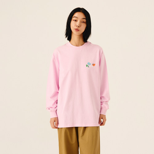 Melting Sadness【春季新品】25年花盆生长花朵长袖T恤情侣穿搭