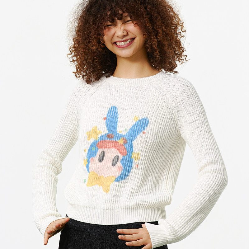 Melting Sadness MTSS Karoro数码印花套头圆领毛线衫 2025年秋,男装,针织衫/毛衣,淘宝优惠券,粉丝福利购,淘宝优惠卷