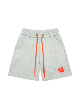 Melting Sadness 小花刺绣儿童春夏季穿搭短卫裤