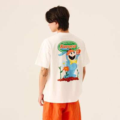 Melting Sadness【春季新品】karoro数码印花短袖T恤情侣款250g