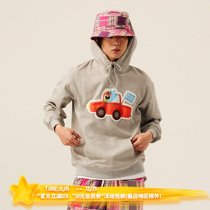 Melting Sadness【春季新品】25年karoro坐汽车连帽卫衣情侣款