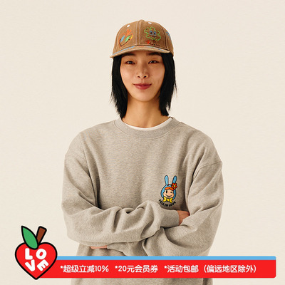 Melting Sadness【春季新品】25年涂鸦刺绣洗水玉米格刺绣弯檐帽