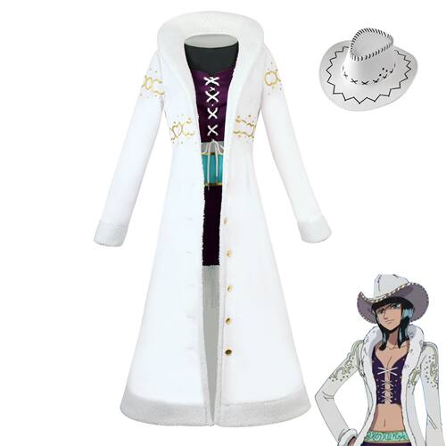 海贼王cos服罗宾cos服毛领外套妮可罗宾c服航海王cosplay服装表演