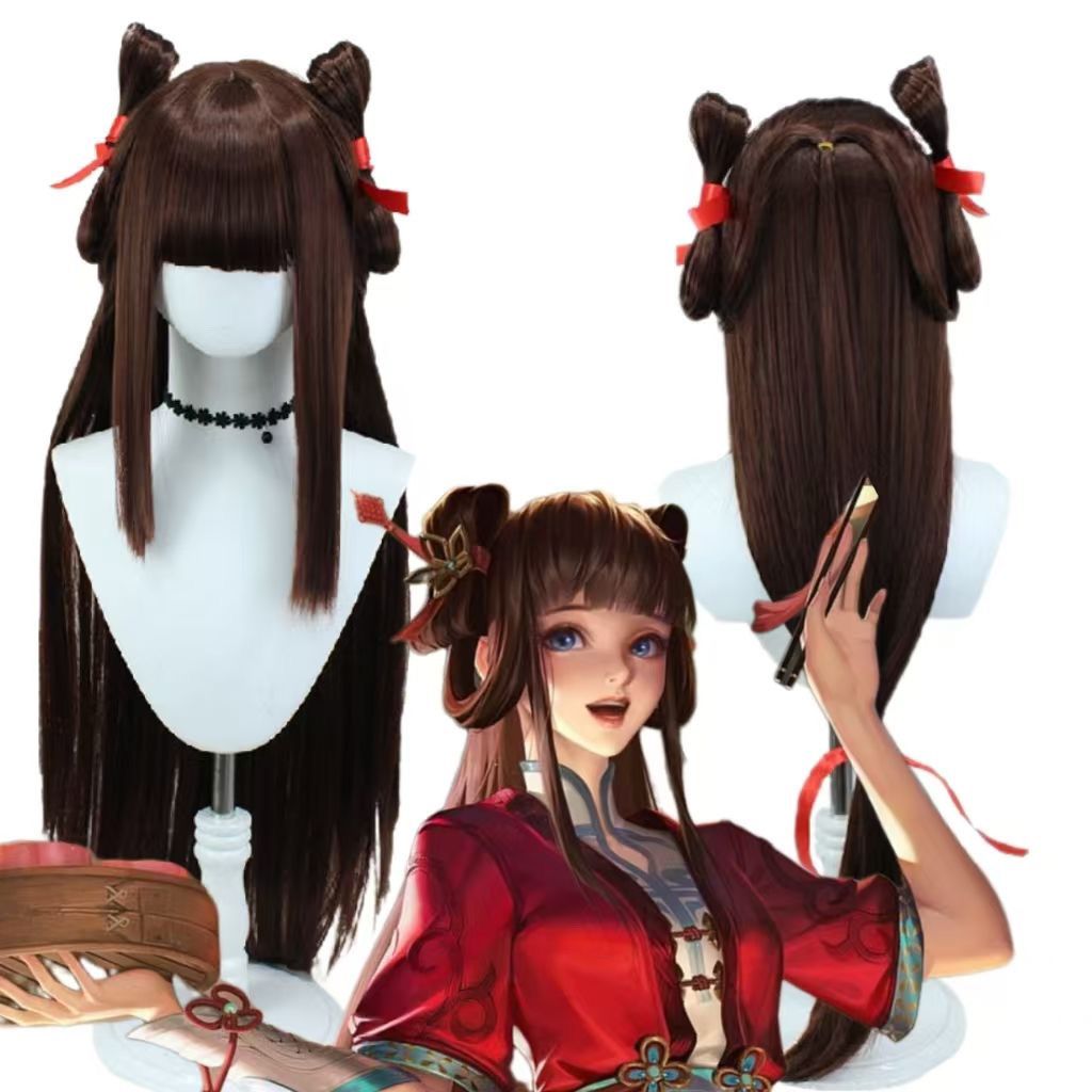 漫亿 王者荣耀西施玲珑 珍味赛季皮肤play自带玉米须二款可选cos图片