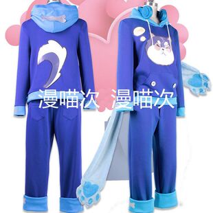 cosplay王者荣耀孙策猫狗日记日常cos服拖鞋套装