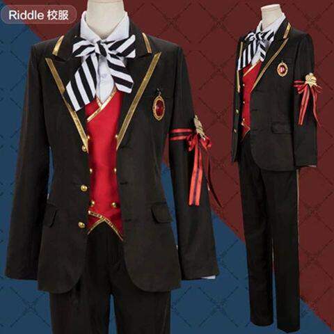 迪士尼扭曲仙境cos服Vil Riddle Azul Lilia Ruggie 全员全套校服