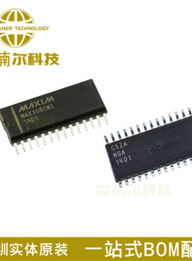 MAX306CWI+T 全新原装 MAX306CWI贴片SOP28 16通道模拟多路复用器