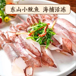 【小管鱿鱼】东山岛本港活冻一口管小笔管 海兔 冷冻水产海鲜笔管