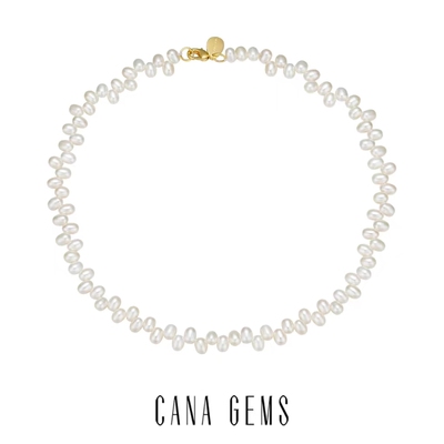 CANA GEMSPD0422 二八孔小米珍珠项链 珍珠锁骨链