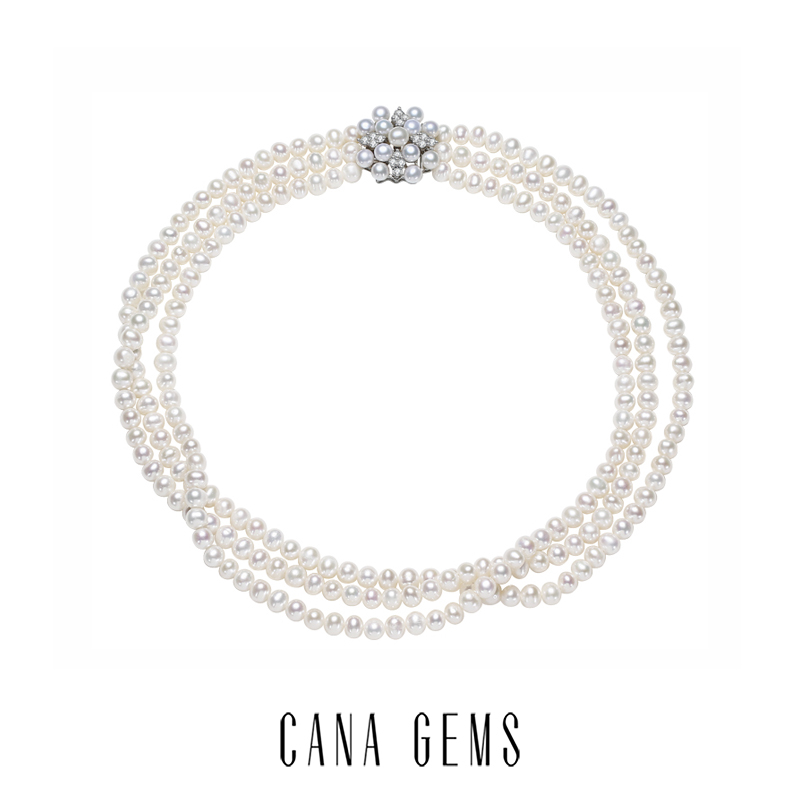 CANAGEMS铜镀金淡水珍珠