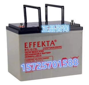德国EFFEKTA 蓄电池 BTL12-75船舶12V75AH医疗EPS/UPS电源 直流屏