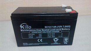 KilO蓄电池SC12-7消防医疗设备 精密仪器仪表UPS电源用12V7AH电池