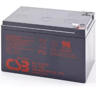 CSB正品蓄电池GP12120 F2 消防主机 UPS电源 12V12AH 电梯 直流屏