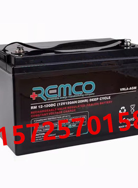 REMCO蓄电池RM12-120DC医疗消防设备直流屏UPS电源用12V120AH电池