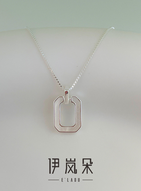 轻奢通勤925银加长小众毛衣链