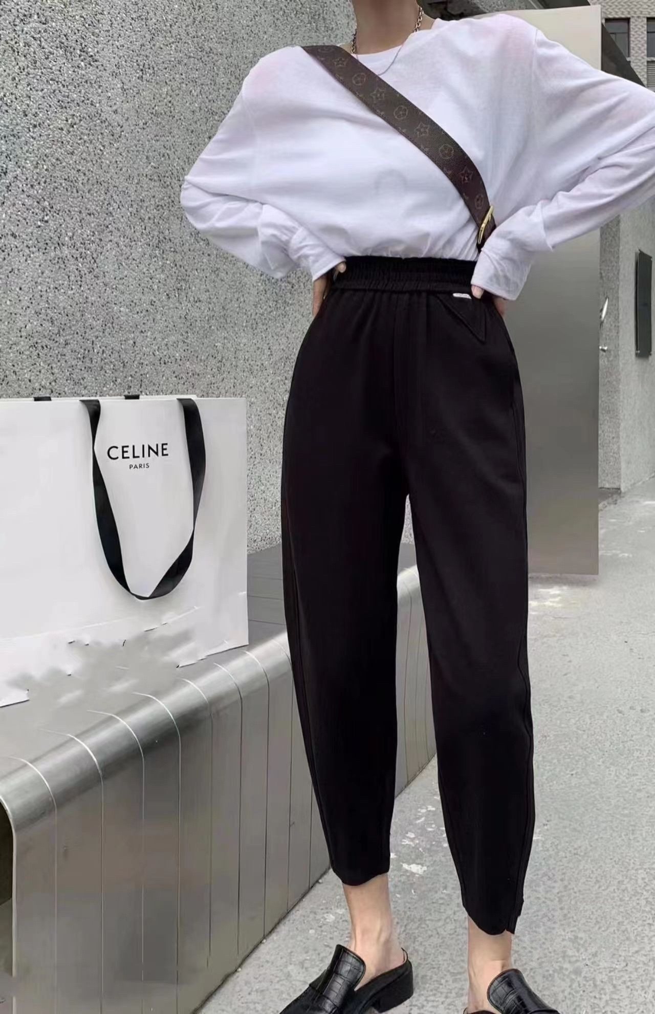 现货春夏百搭修身休闲裤显瘦百搭