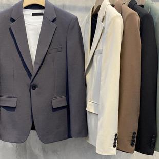 宽松免烫西服英伦绅士单西装 男士 修身 秋季 外套潮 品质垂感休闲西装