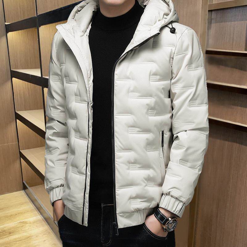 厂家直销直播大货80灰鸭绒秋冬季新款连帽羽绒服男士时尚百搭保暖