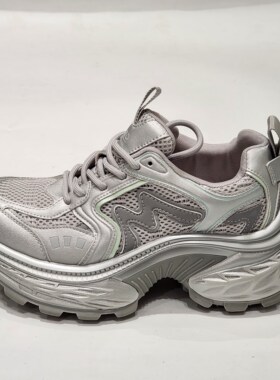 64006厚底特价清版网面透气阿甘鞋女轻便百搭老爹鞋厚底休闲跑步