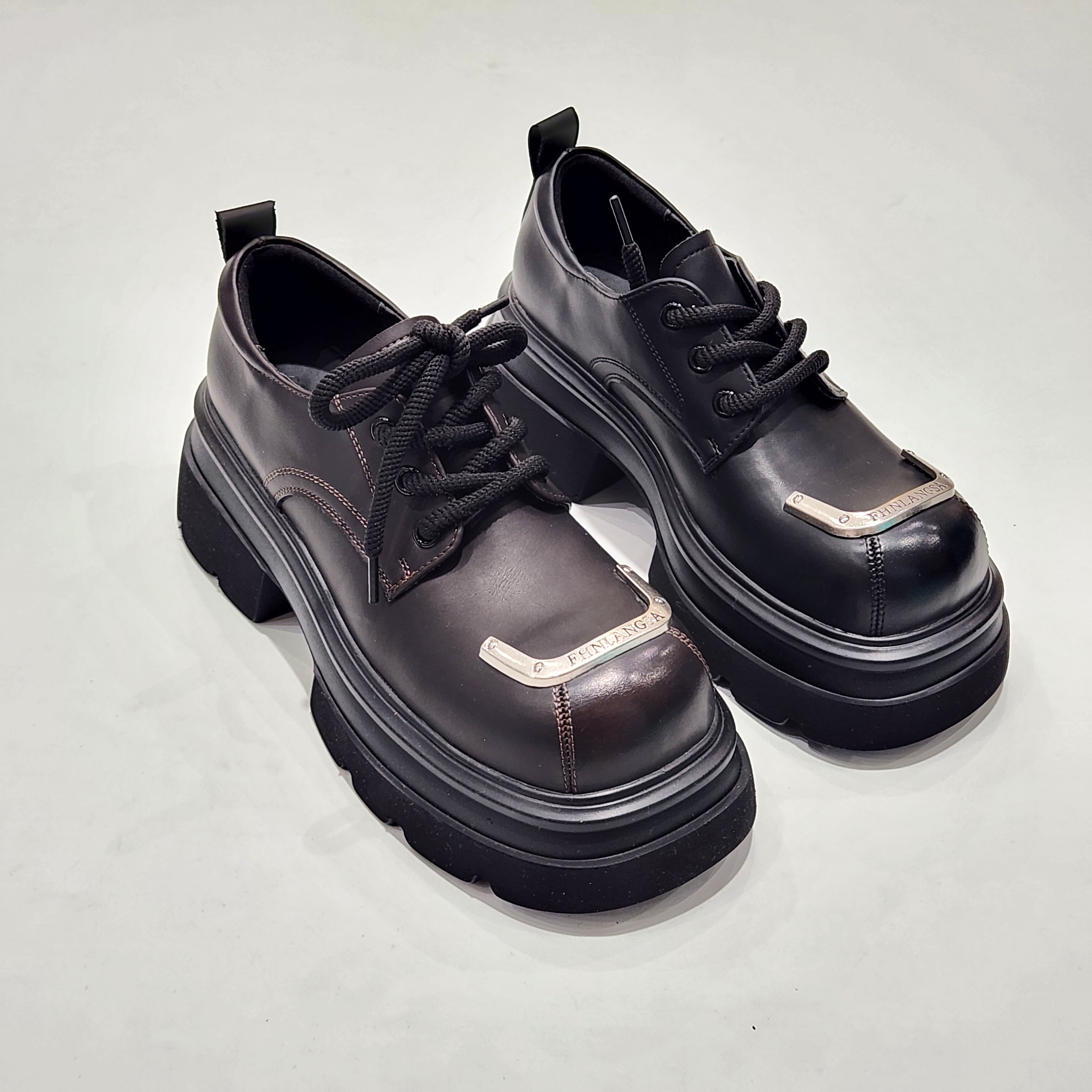 75007特价清版韩版粗跟女鞋流行系带乐福鞋浅口百搭时装