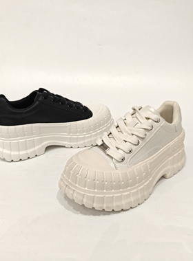69015厚底特价清版厚底松糕鞋增高休闲板鞋小白鞋