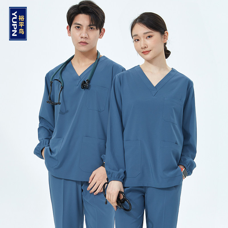 裕平鸟洗手衣弹力速干手术服女长袖手术室工作服隔离服医生防护服,女装/女士精品,医护制服,淘宝优惠券,粉丝福利购,淘宝优惠卷