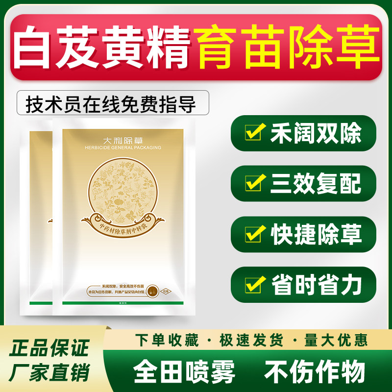 白芨黄精育苗除草剂中药材驯化苗后灭草药禾阔双杀不伤苗农药杂草图片