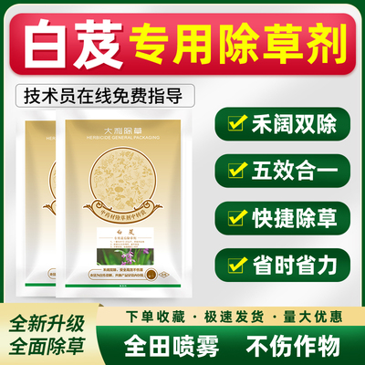 白芨除草不伤苗全田喷雾