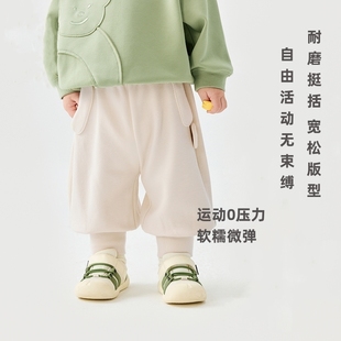 男童休閑褲 女童寬松運動長褲 春款 子春秋寶寶衛褲 泡泡褲 兒童褲