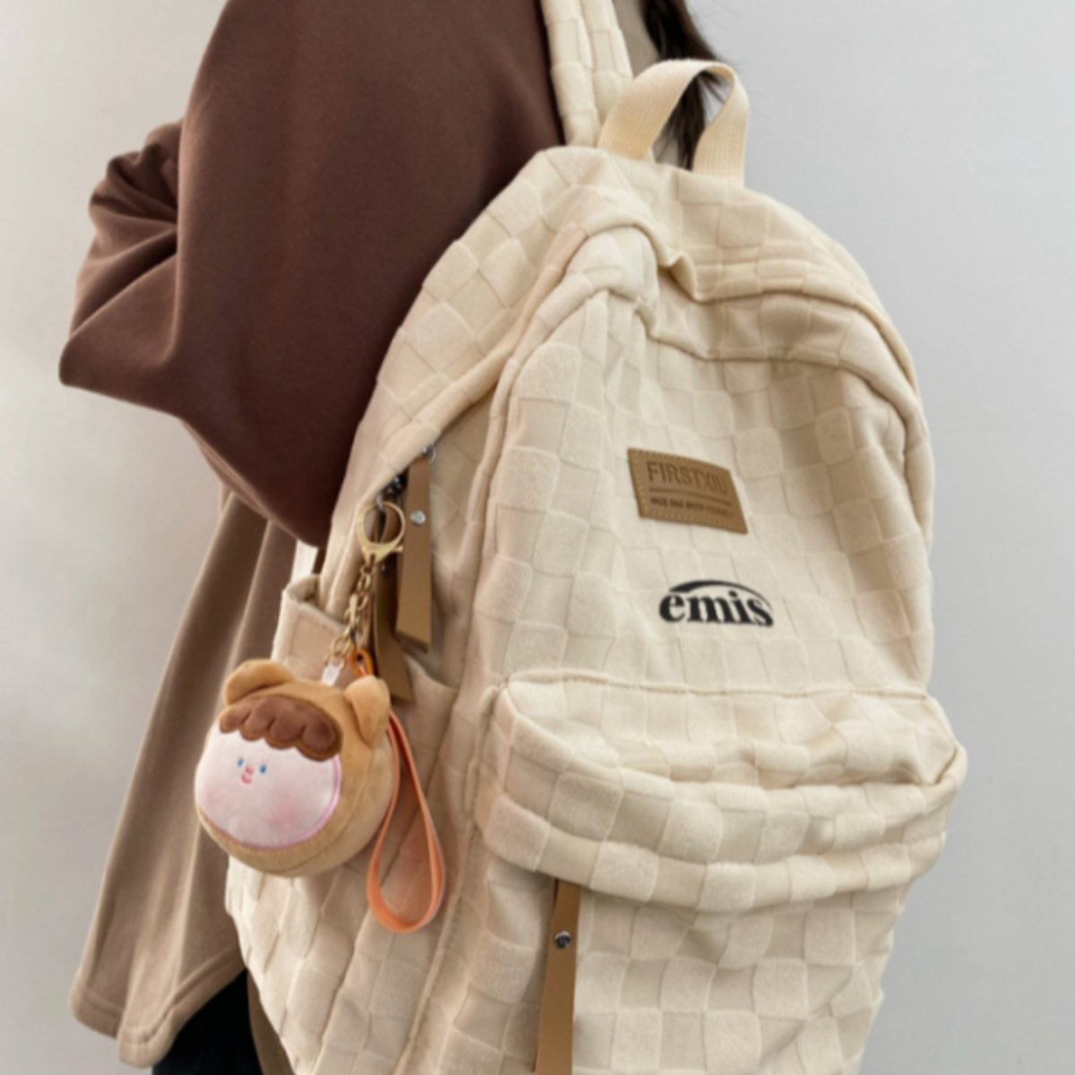 emis双肩包森系大学生背包