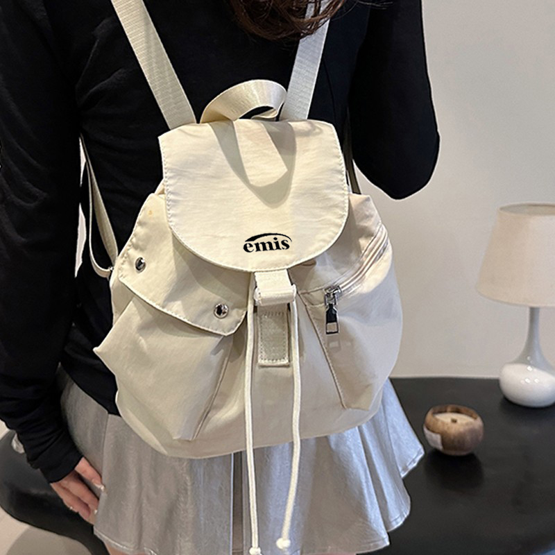 emis旅行包大容量休闲帆布双肩包