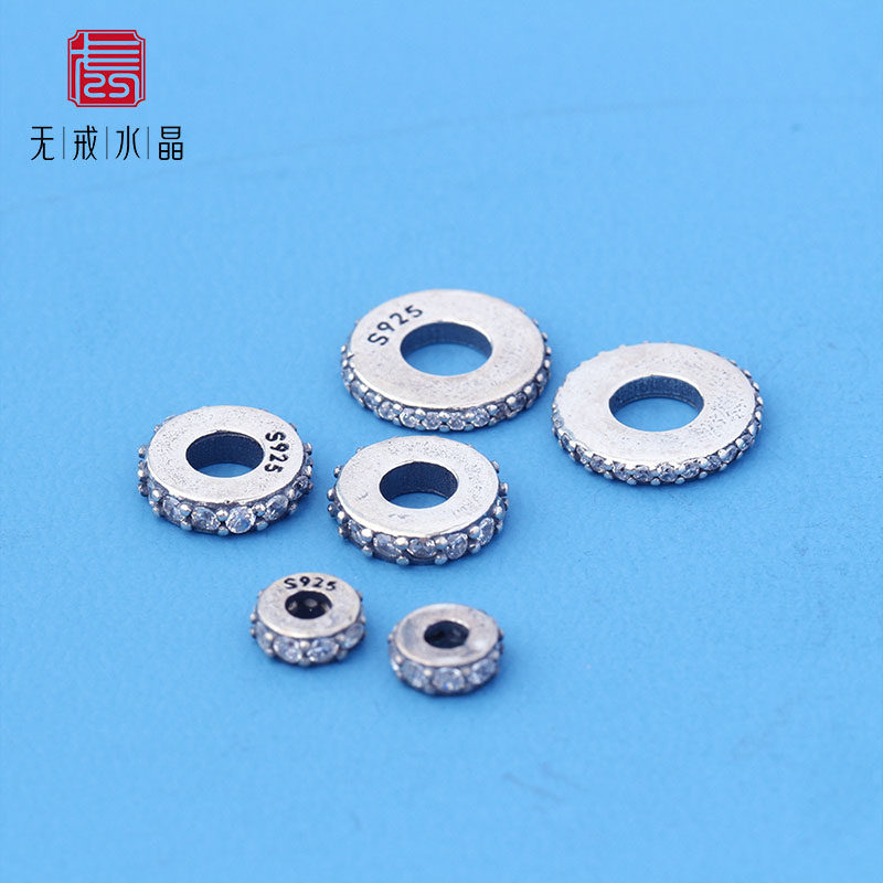 『无戒』S925纯银镶钻隔片藏式直切隔片垫片DIY银隔片手串配饰,饰品/流行首饰/时尚饰品新,银饰配件,淘宝优惠券,粉丝福利购,淘宝优惠卷