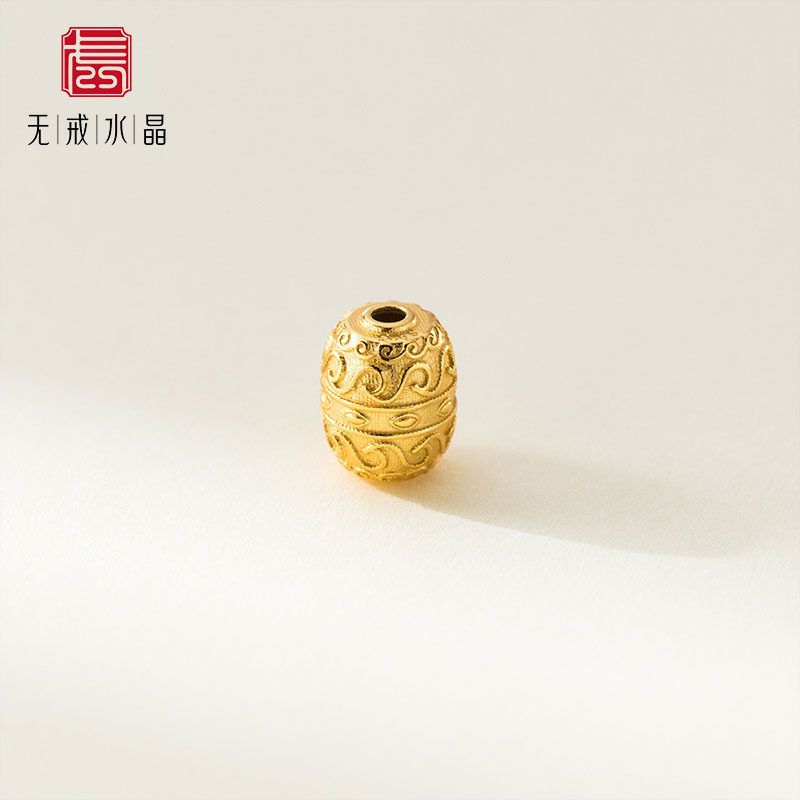 『无戒』S925纯银镀金7mm路路通隔珠桶珠精工散珠diy手工配件,饰品/流行首饰/时尚饰品新,银饰配件,淘宝优惠券,粉丝福利购,淘宝优惠卷