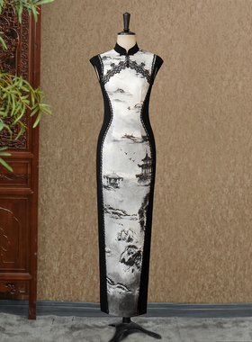 染画酌望-（隆佳秀走秀旗袍111535）