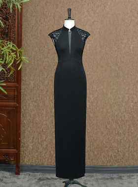 墨色古香-（隆佳秀走秀旗袍111440）