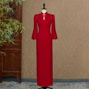 海棠笼袖-（隆佳秀走秀旗袍112145）