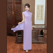 雾影轻绡 隆佳秀走秀旗袍1112043