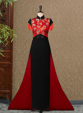 玄锦鸣鳞-（隆佳秀走秀旗袍112101）