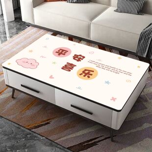 皮革桌垫防水防烫免洗餐桌垫长方形客厅茶几桌布可擦茶几桌布新款