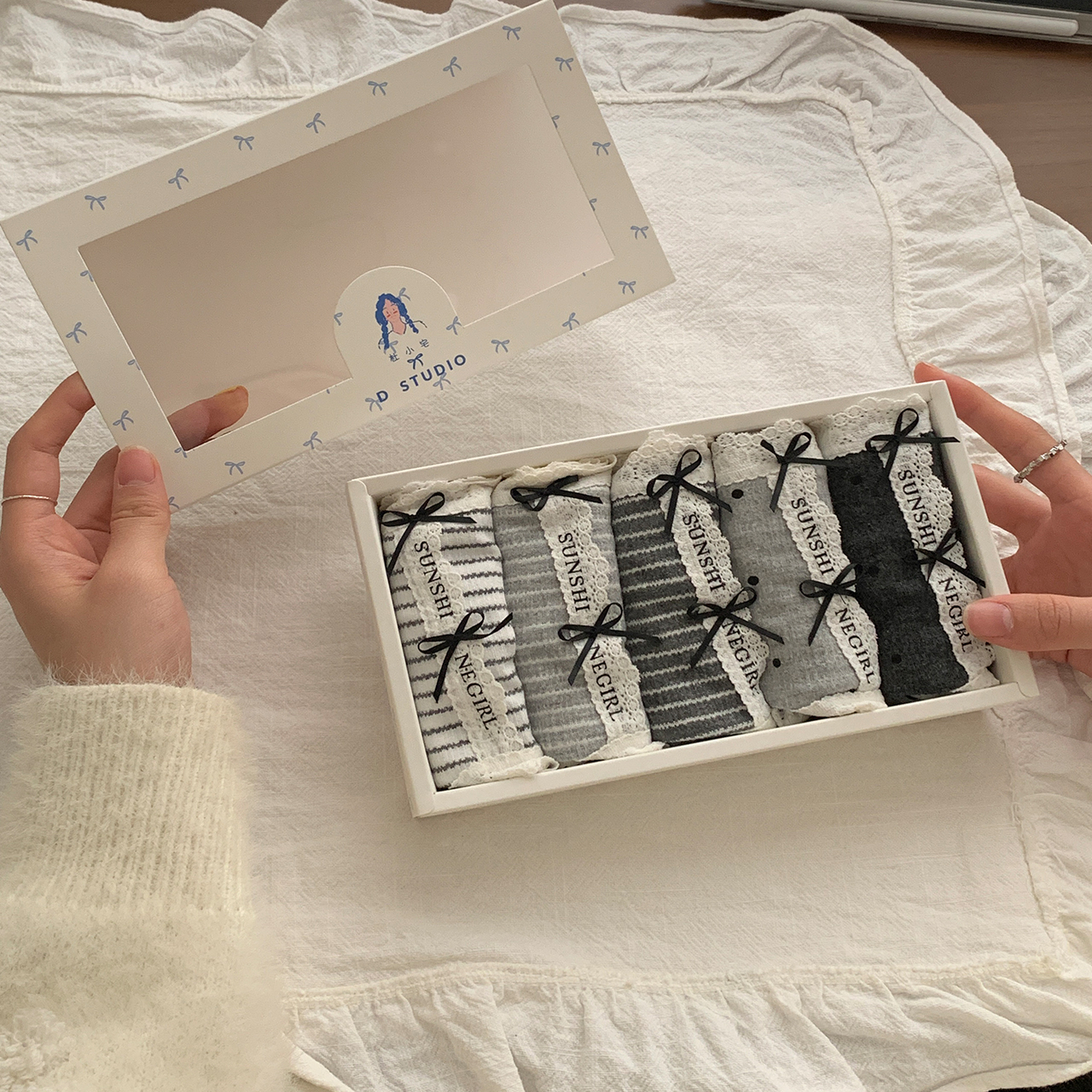 杜小宅格雷千金条纹波点10A抑菌