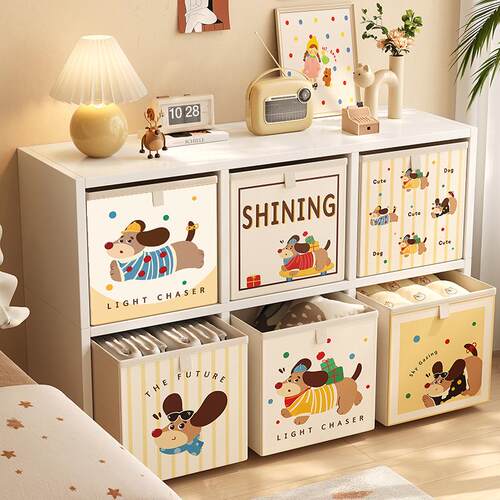 卡通收纳箱大容量布艺筐莱